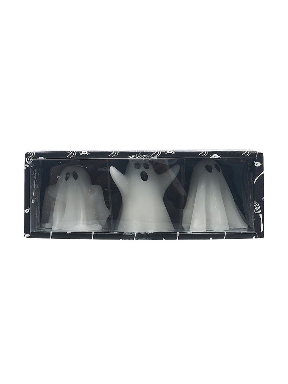 Halloween New Ghost Candle box Set 3 pk - White
